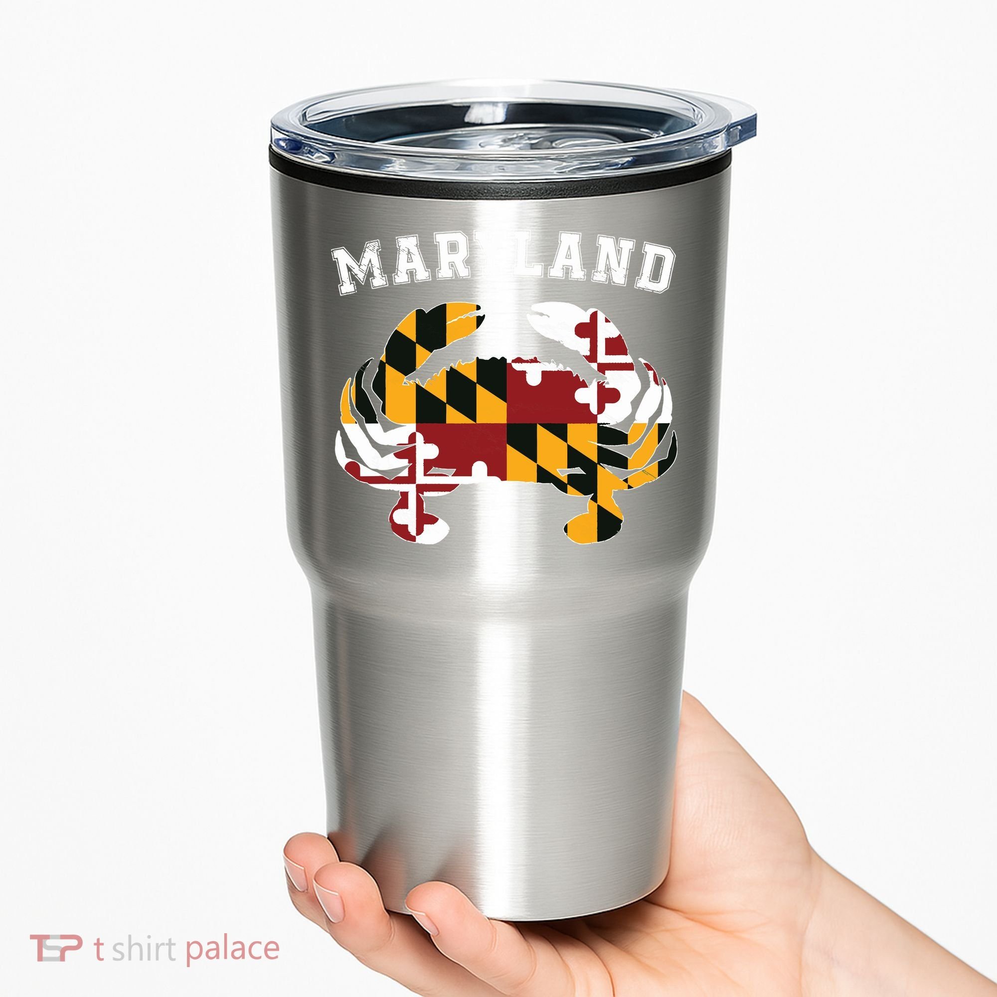 Maryland Flag Blue Crab T State Pride Retro Tumbler