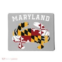 Maryland Flag Blue Crab T State Pride Retro Mousepad thumb 0