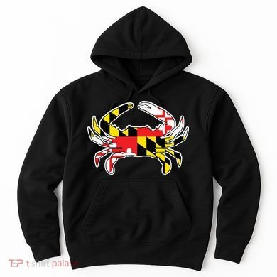 Maryland Flag Blue Crab Gift Hoodie