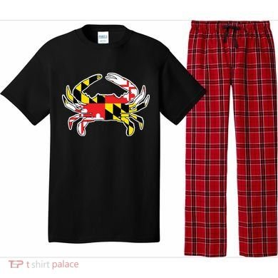 Maryland Flag Blue Crab Gift Pajama Set
