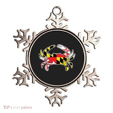 Maryland Flag Blue Crab Gift Ornament