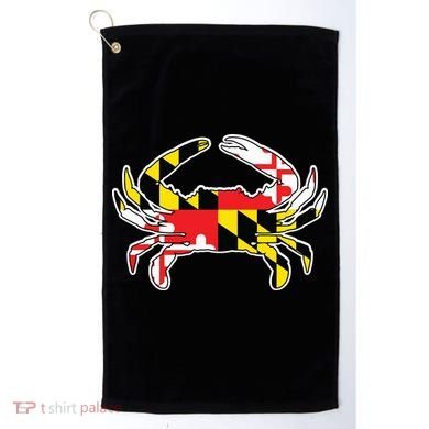 Maryland Flag Blue Crab Gift Golf Towel