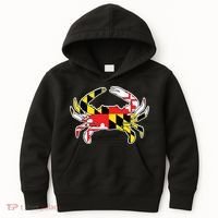 Maryland Flag Blue Crab Gift Kids Hoodie thumb 0