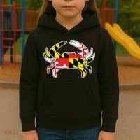 Maryland Flag Blue Crab Gift Kids Hoodie thumb 3