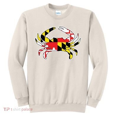Maryland Flag Blue Crab Gift Sweatshirt