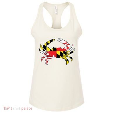 Maryland Flag Blue Crab Gift Women's Tank Top