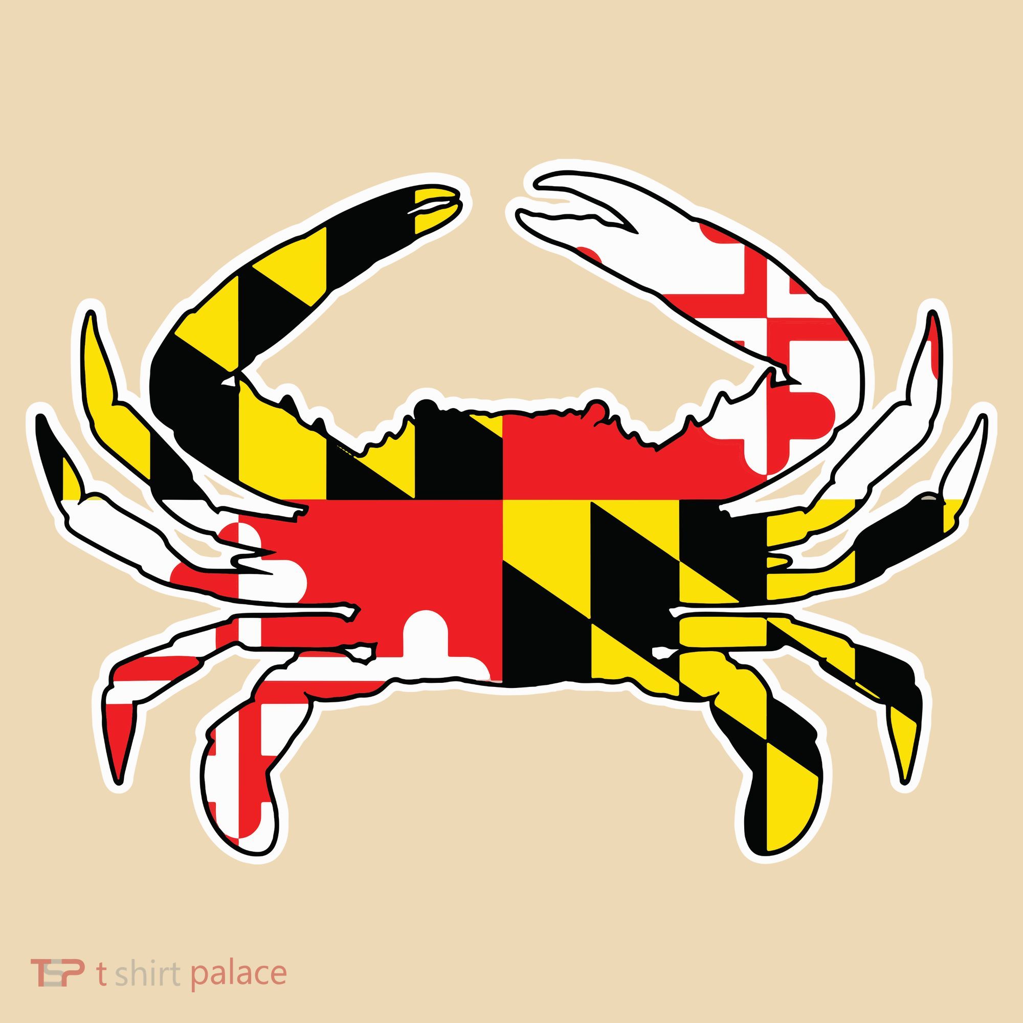 Maryland Flag Blue Crab Gift Baby Bodysuit