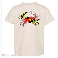Maryland Flag Blue Crab Gift Toddler T-Shirt thumb 0