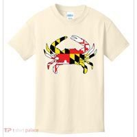 Maryland Flag Blue Crab Gift Kids T-Shirt thumb 0