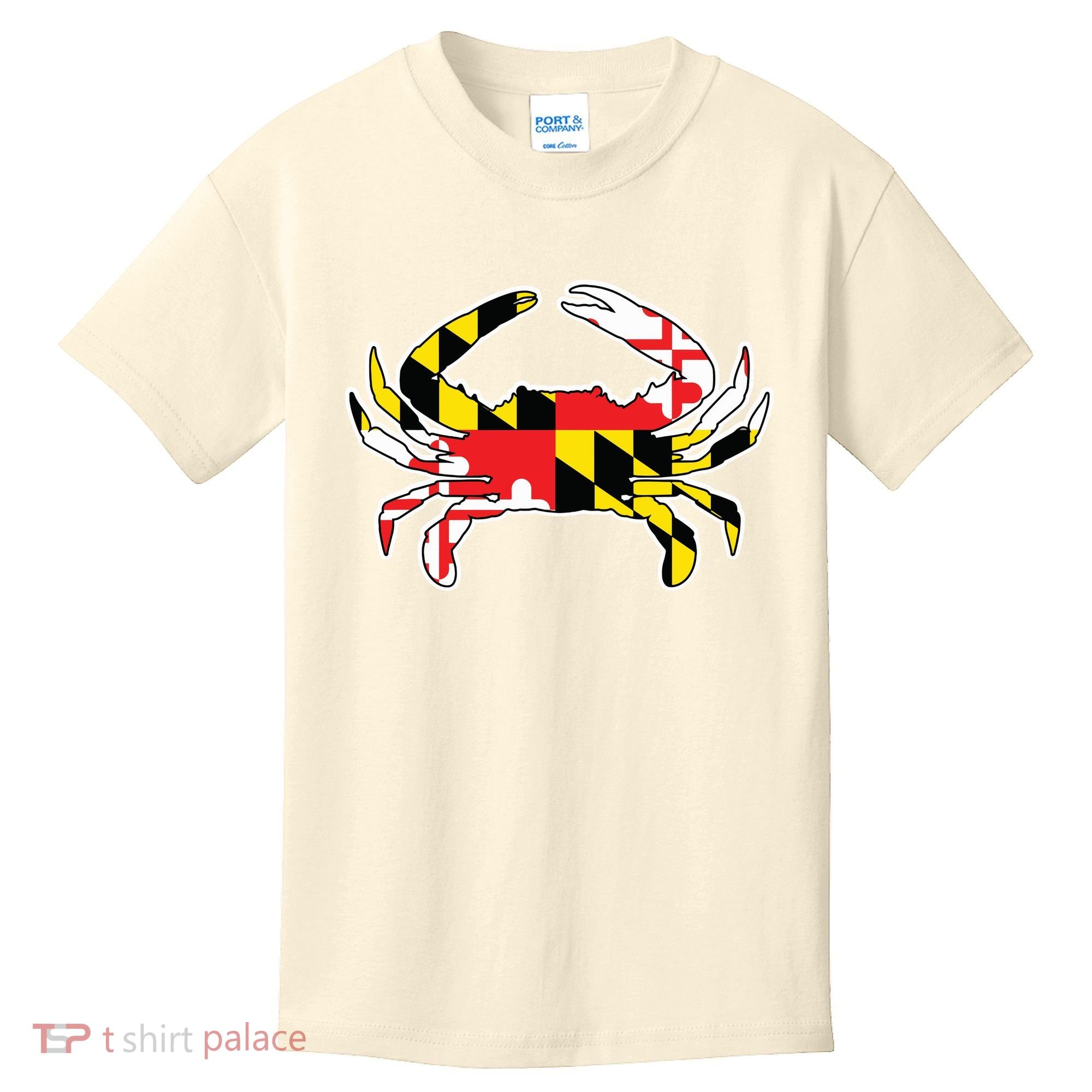 Maryland Flag Blue Crab Gift Kids T-Shirt