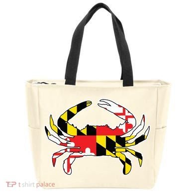 Maryland Flag Blue Crab Gift Tote Bag
