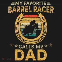 My favorite barrel racer calls me dad horse racing daddy fun Backpack thumb 2