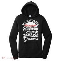 My Favorite Baseball Player Calls Me Grandma Baseball Family Women's Hoodie thumb 0