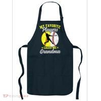 My Favorite Baseball Softball Players Calls Me Grandma Apron thumb 0