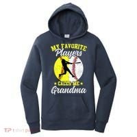 My Favorite Baseball Softball Players Calls Me Grandma Women's Hoodie thumb 0