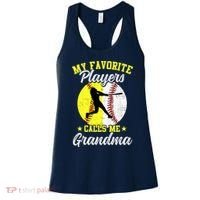 My Favorite Baseball Softball Players Calls Me Grandma Women's Tank Top thumb 0