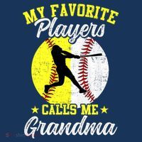 My Favorite Baseball Softball Players Calls Me Grandma Visor thumb 3