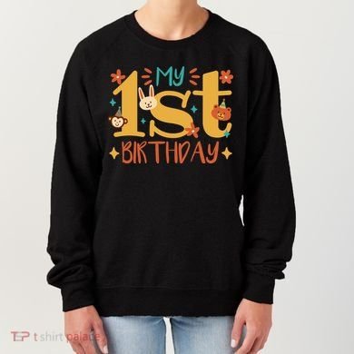 My First Birthday Animal Women's Sweatshirt