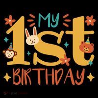 My First Birthday Animal Toddler Hoodie thumb 2