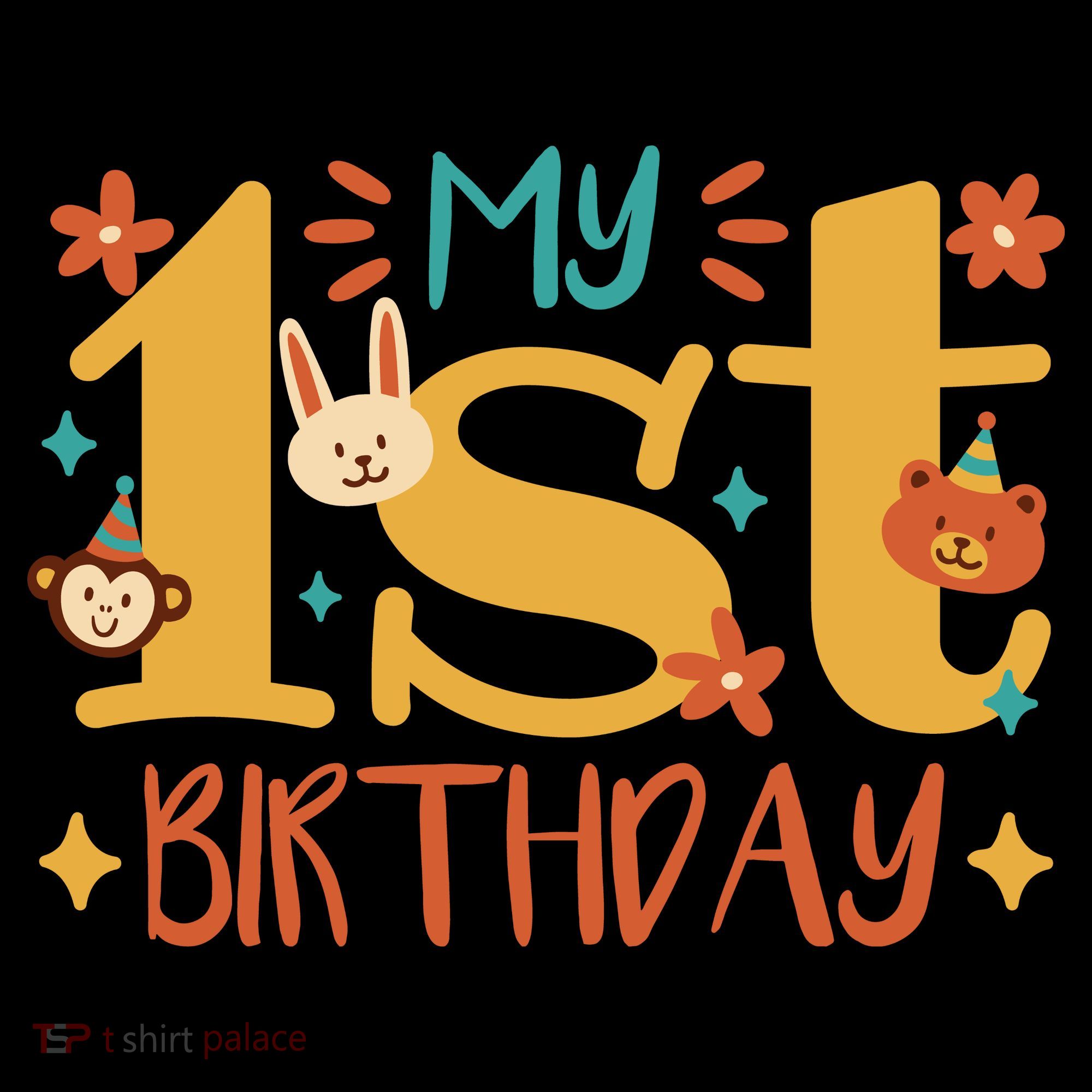 My First Birthday Animal Tote Bag