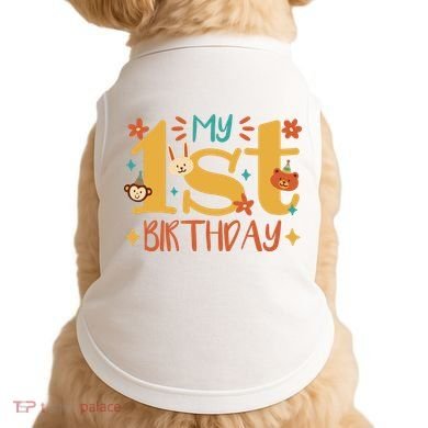 My First Birthday Animal Doggie Tank