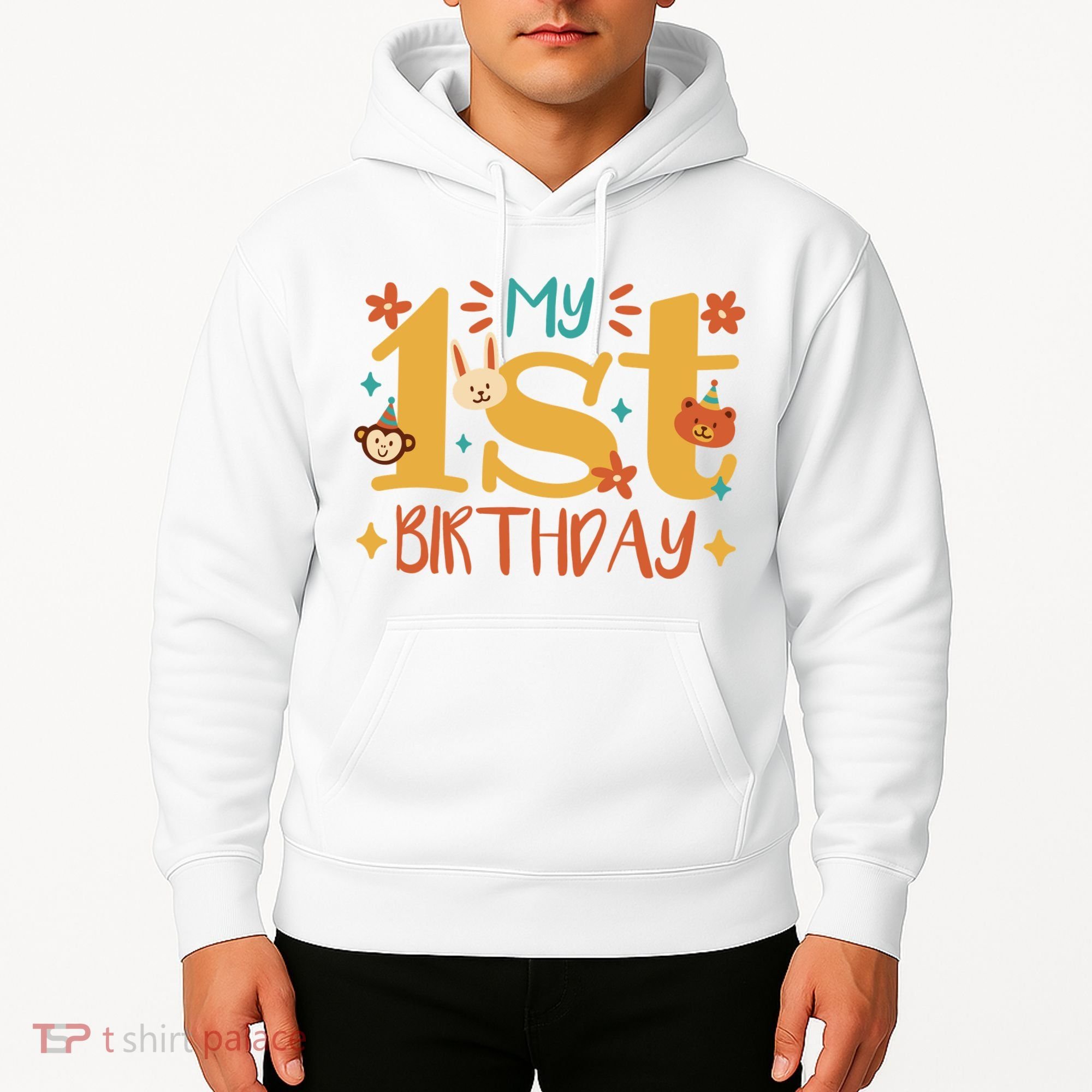 My First Birthday Animal Hoodie