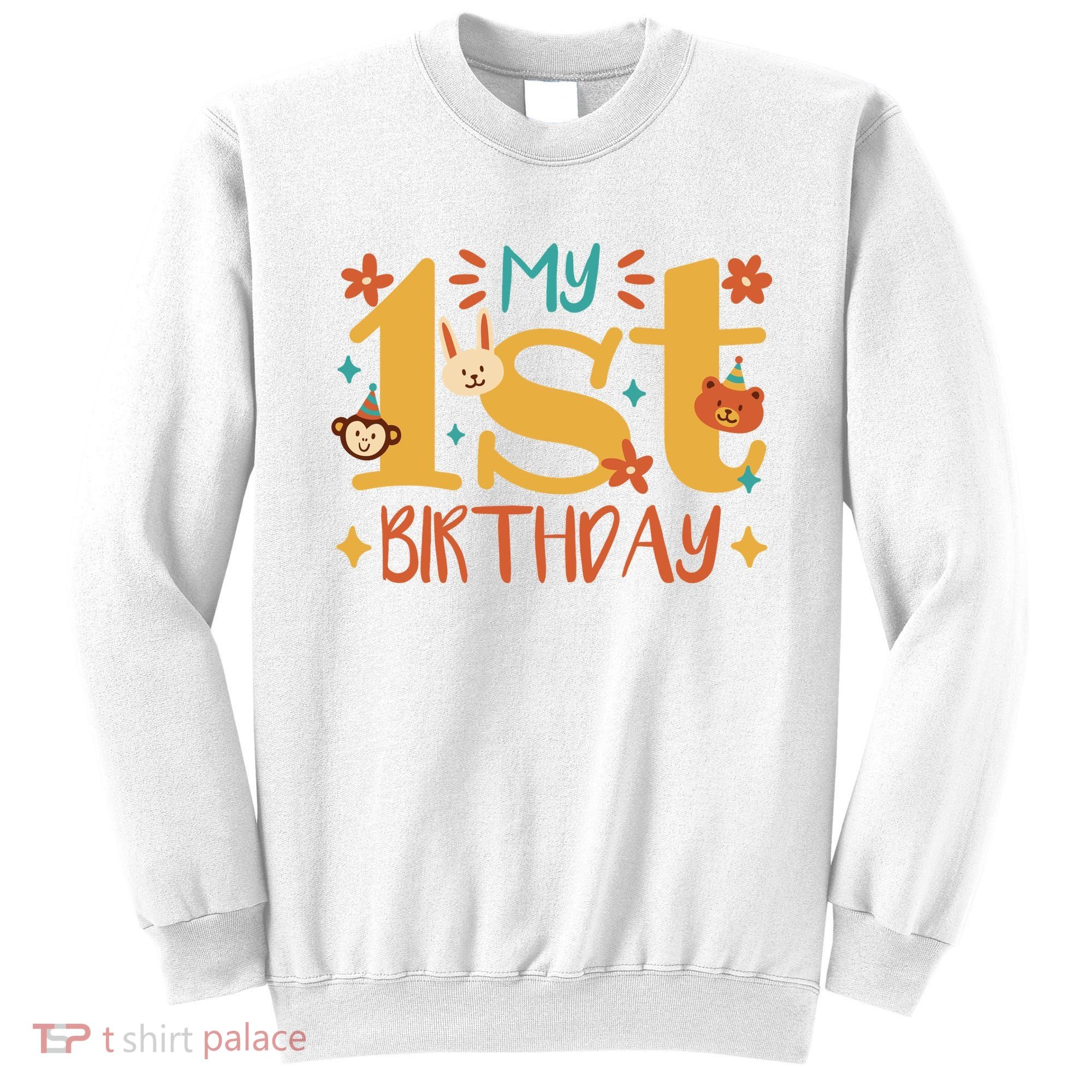 My First Birthday Animal Sweatshirt