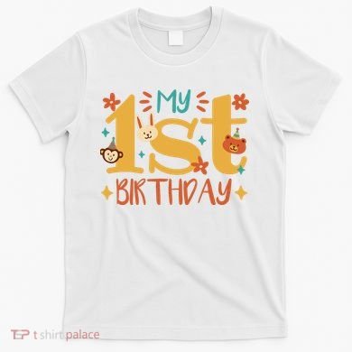 My First Birthday Animal T-Shirt