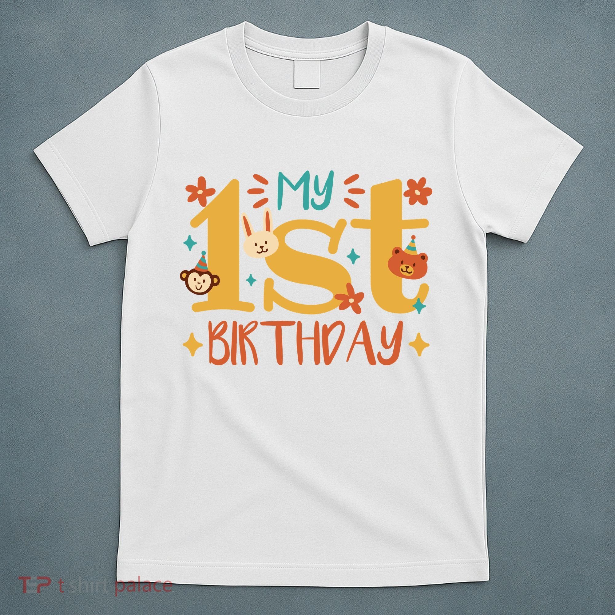 My First Birthday Animal T-Shirt
