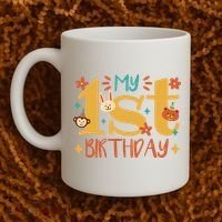 My First Birthday Animal Coffee Mug thumb 2