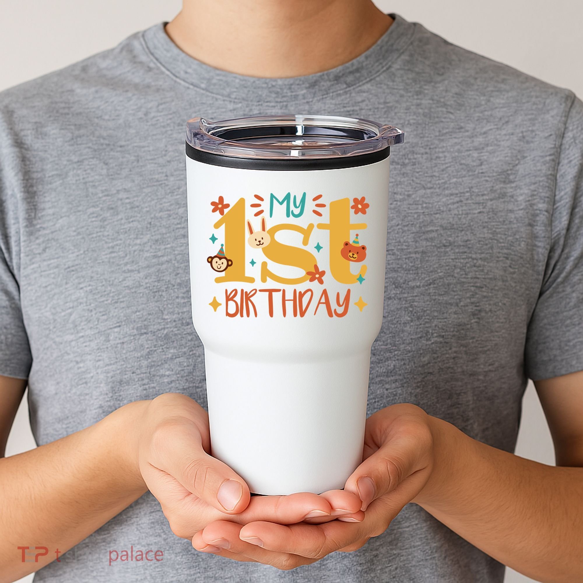My First Birthday Animal Tumbler