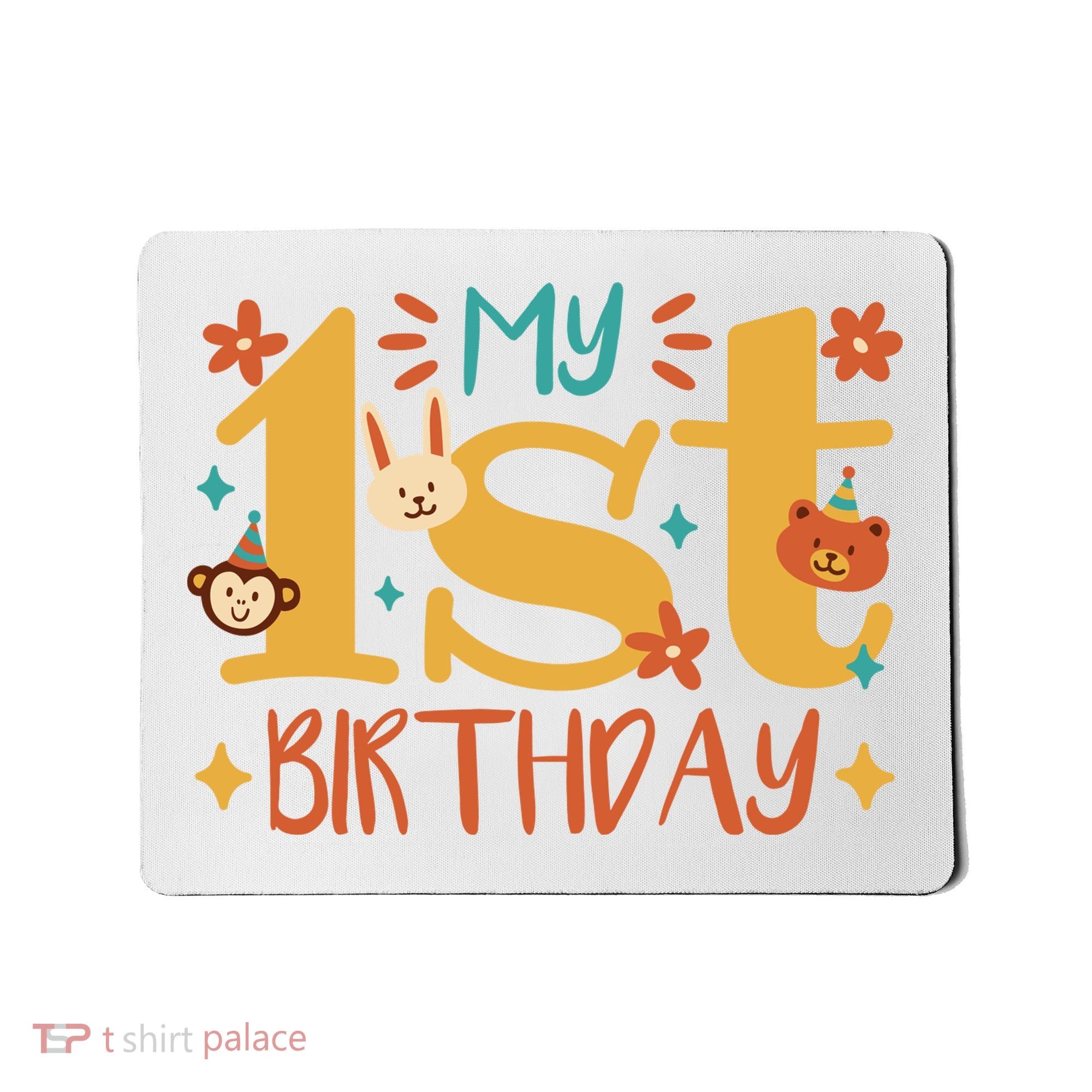 My First Birthday Animal Mousepad