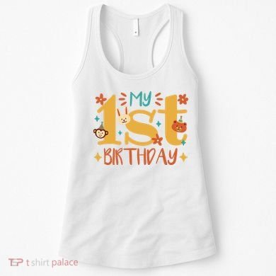 My First Birthday Animal Women's Tank Top
