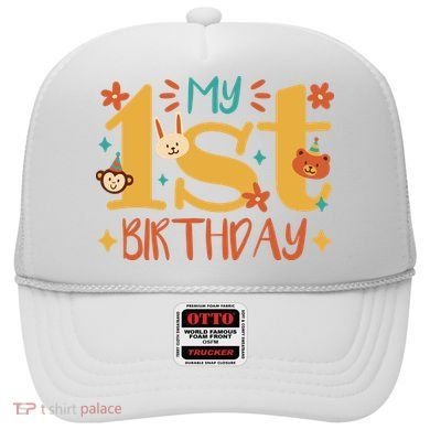My First Birthday Animal Hat