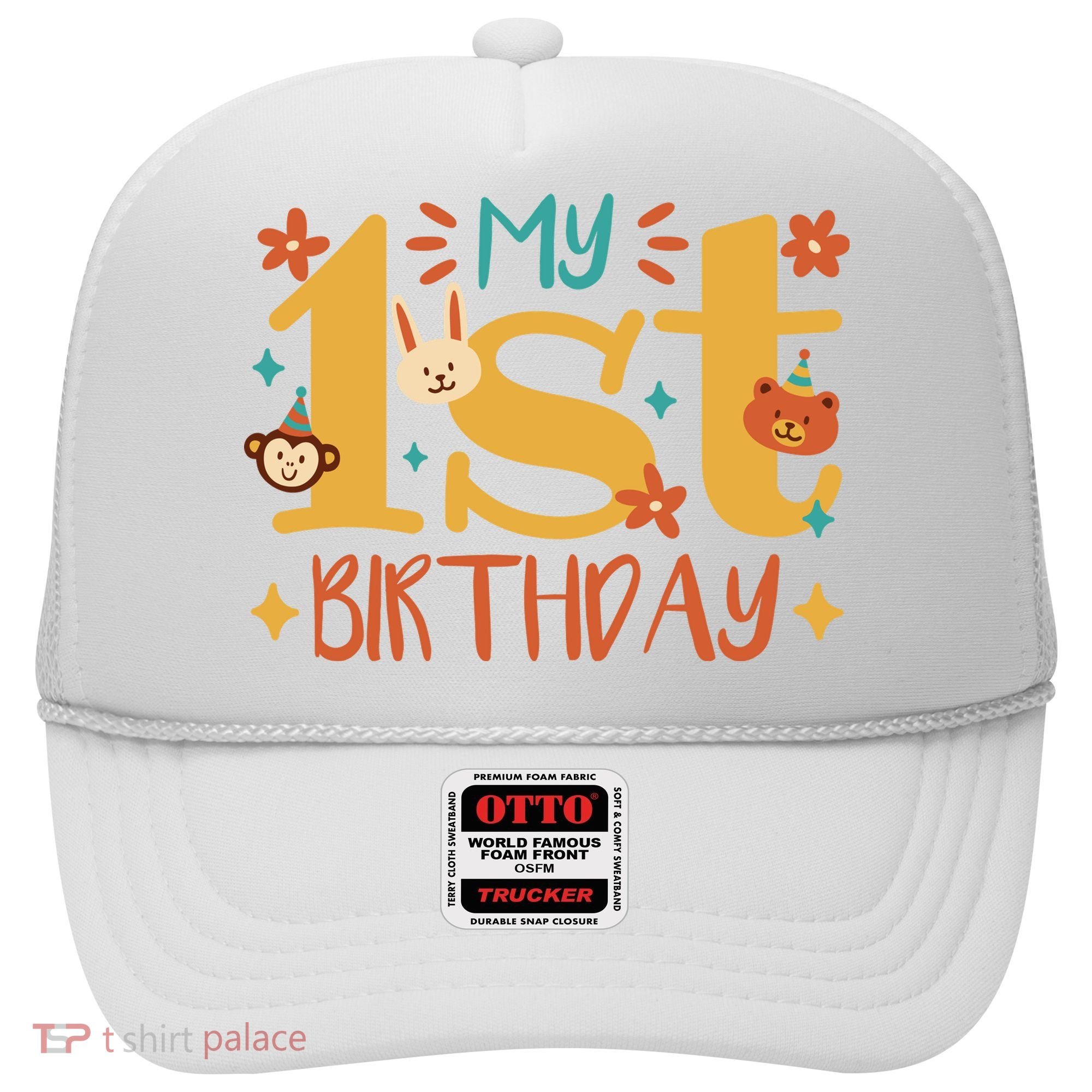 My First Birthday Animal Hat