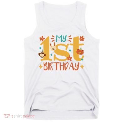 My First Birthday Animal Tank Top