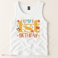 My First Birthday Animal Tank Top thumb 2