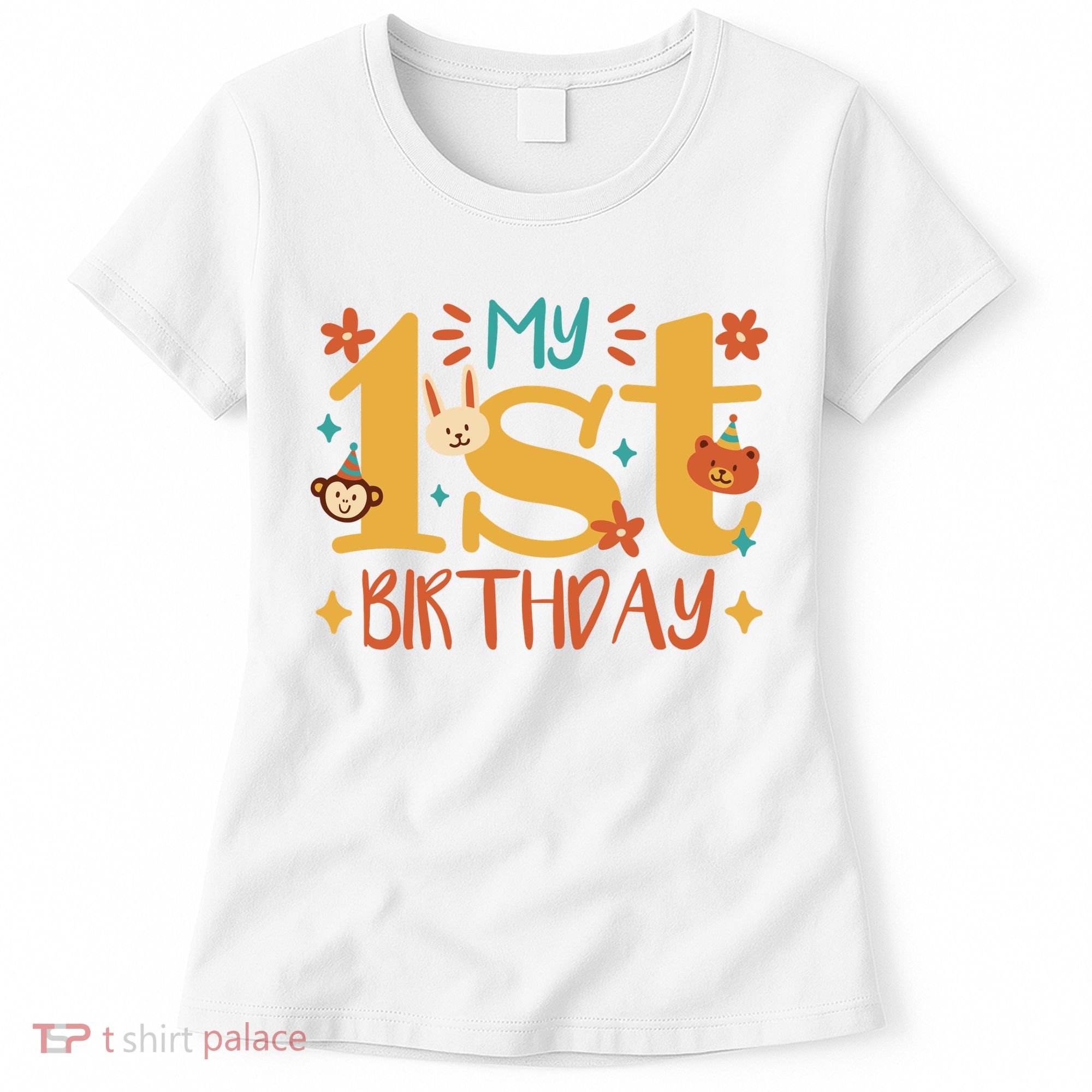 My First Birthday Animal Women's T-Shirt