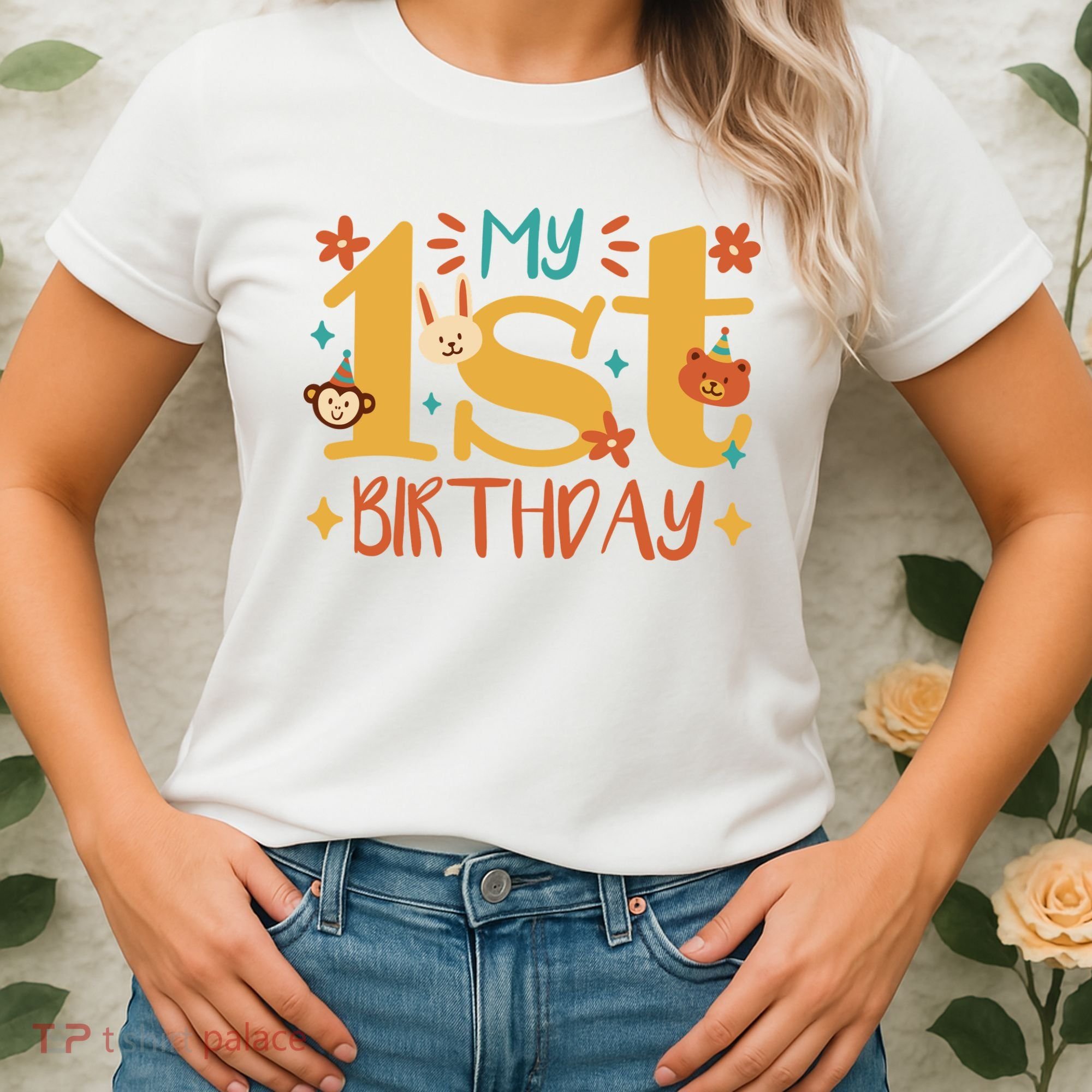 My First Birthday Animal Women's T-Shirt