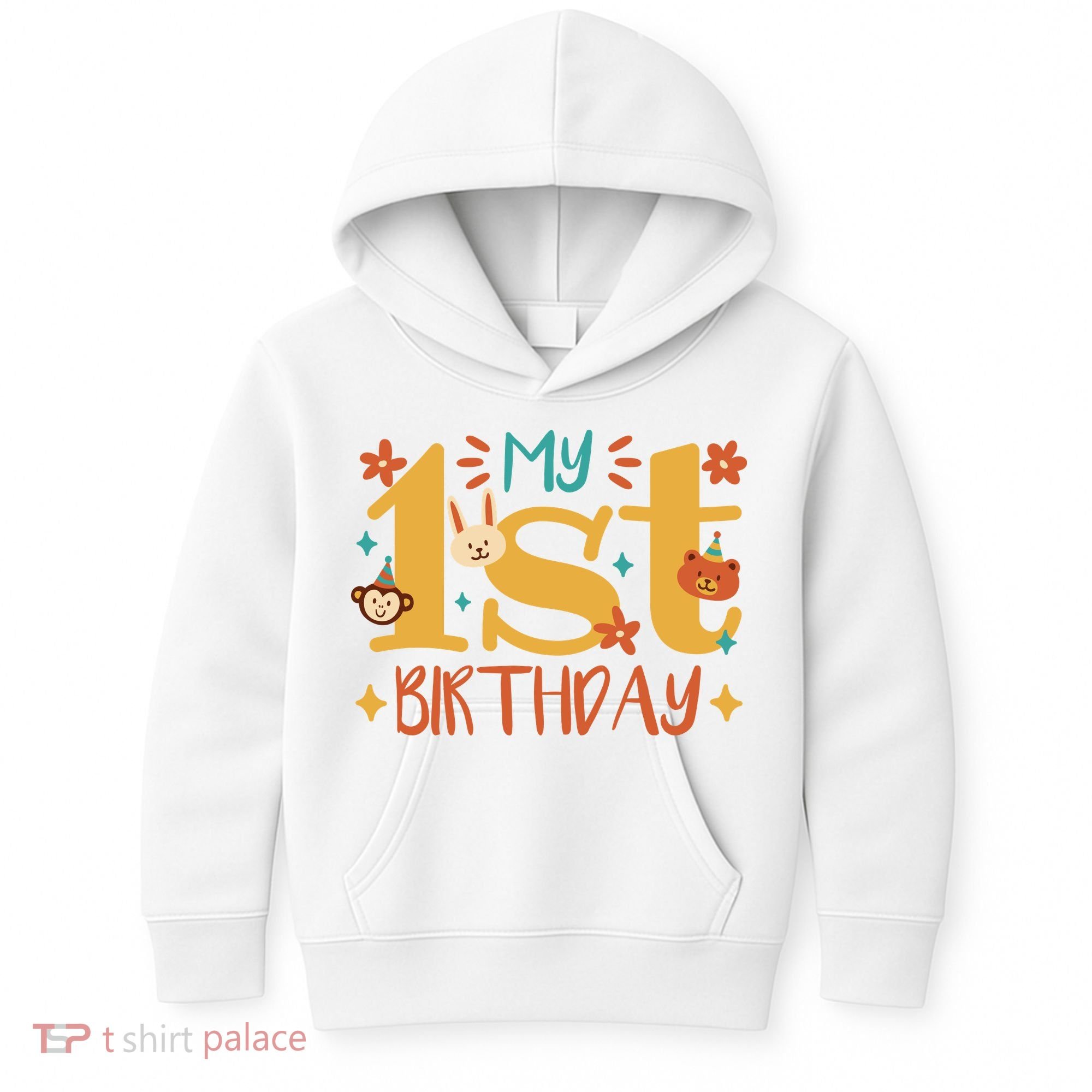 My First Birthday Animal Kids Hoodie