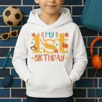 My First Birthday Animal Kids Hoodie thumb 2