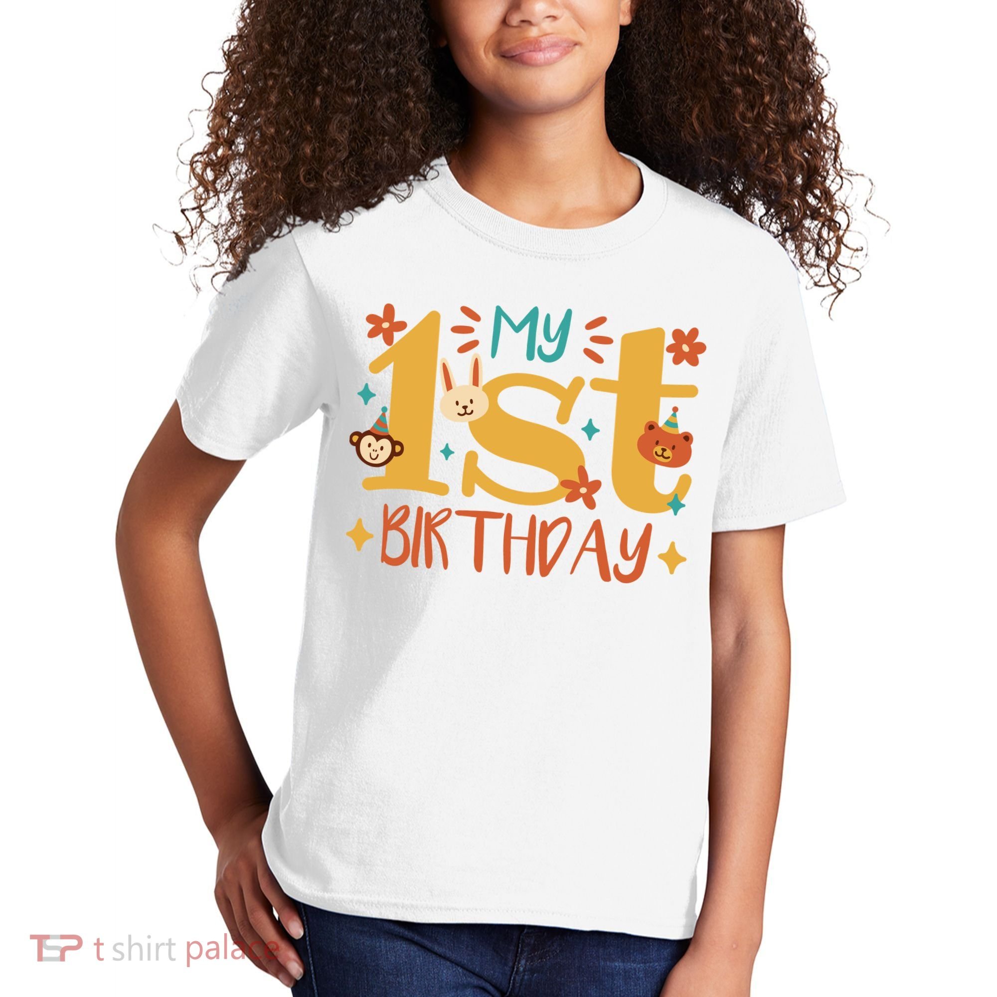 My First Birthday Animal Kids T-Shirt