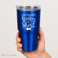 My Favorite Brother Gave Me This Shirt Tumbler thumb 2