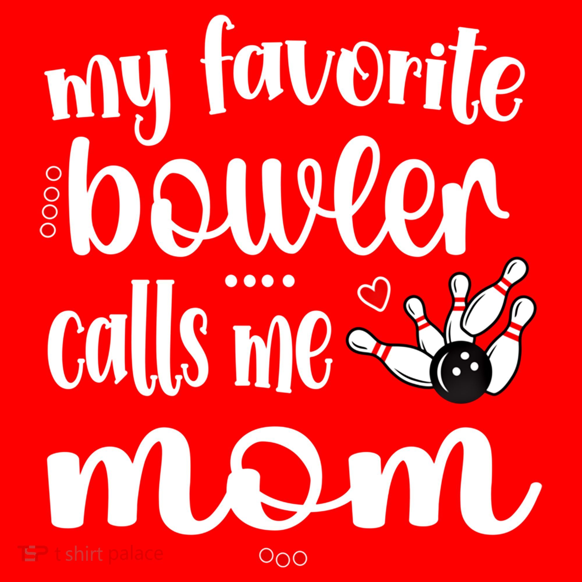 My Favorite Bowler Calls Me Bowling Mom Bowler Mama Gift Santa Hat