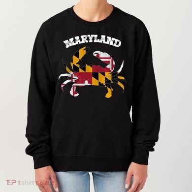 Maryland Flag Blue Crab State Gift Women's Sweatshirt