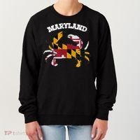 Maryland Flag Blue Crab State Gift Women's Sweatshirt thumb 0