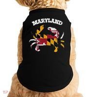 Maryland Flag Blue Crab State Gift Doggie Tank thumb 0