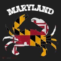 Maryland Flag Blue Crab State Gift Beanie thumb 2