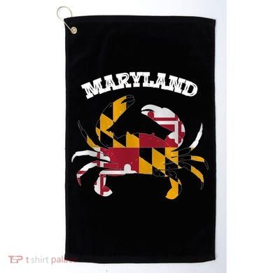 Maryland Flag Blue Crab State Gift Golf Towel
