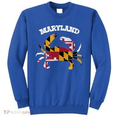 Maryland Flag Blue Crab State Gift Sweatshirt